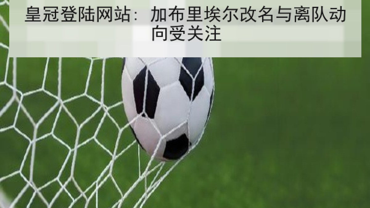 皇冠登陆网站: 加布里埃尔改名与离队动向受关注